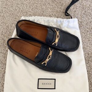 Gucci 655519 Men’s Interlocking GG Driver Horsebit Size 5.5 IT/EU 39.5 US6